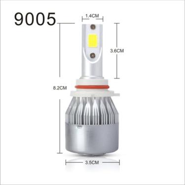 Imagem de Par Super Led Mini 20000lumens H1 H3 H7 H4 H11 Hb4 Hb3 6500k