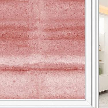 Imagem de Película de janela de privacidade de mármore, textura de estilo mármore, filme de vidro para sala de estar e escritório em casa, L90 x C 190 cm