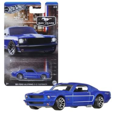 Imagem de Hot Wheels '65 Ford Mustang 2+2 Fastback, Silver Series 5/5, Blue, 1:64 Scale Diecast