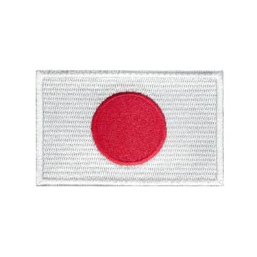 Imagem de Ruoming Ruoming 1 peça bandeira nacional 2 adesivos de ferro, 8 x 5 cm, adesivos bordados para roupas, bolsas (Japão)
