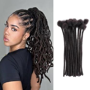Imagem de Dreadlock Extensions IXIMII Human Hair 0,8 cm 30 cm 20 fios