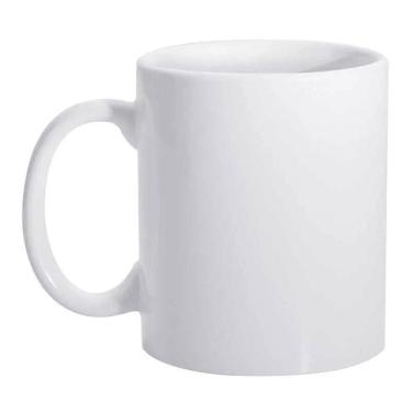 Imagem de Kit com 12 Canecas Porcelana Branca para Sublimação 325ml
