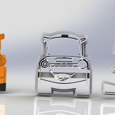 Imagem de Cortador Carros Mater Modular Tamanho 6cm