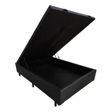 Imagem de Cama Viuva Box Baú 128x188 - So1clique, Preto