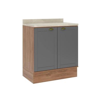 Imagem de Balcão Milla 2 Portas Nog/Cinza 80 Carraro