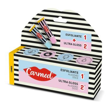 Imagem de Carmed SOS Algodão Doce Esfoliante 10g + Ultra Gloss 10g
