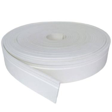 Imagem de Rodapé Autocolante Moldura Eva Flexível- 7Cm Passa Fio 10 Mt