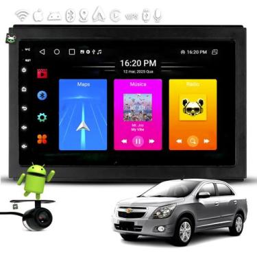 Imagem de Kit Multimídia Android Carplay 7 Pol Cobalt 2011 2012 2013 2014 2015 -