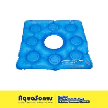 Imagem de Almofada dágua caixa de ovo quadrada com orifício - aq32 - Aquasonus
