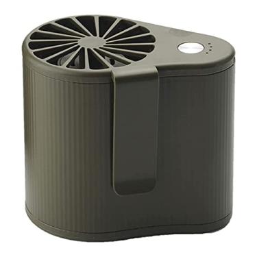 Imagem de ZZTWER Mini ventilador de pendurar na cintura, ventiladores pessoais de carregamento USB, ventilador pequeno de verão preguiçoso para cama, mesa, escritório, quarto, mesa