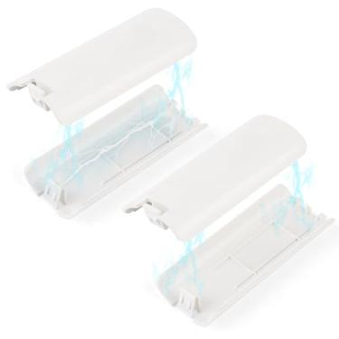 Imagem de Capa de porta traseira com bateria de 4 peças para Nintendo Wii capa traseira de substituição para controle remoto Nintendo Wii (branca)