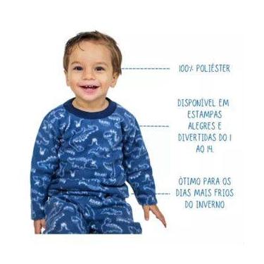 Imagem de Pijama Longo Soft Infantil  Inverno Estampado Para Menino - Mafessoni,