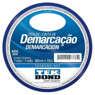 Imagem de Fita de Demarcação Azul 48mm x 15 Metros - 21251048200 - TEKBOND