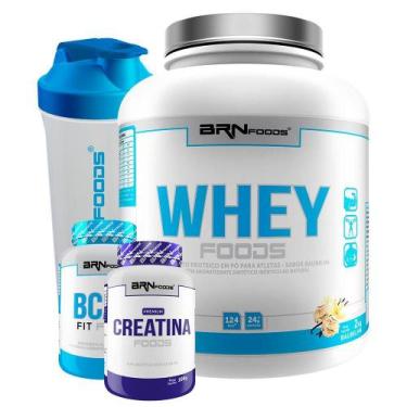 Imagem de Kit Whey Protein Foods 2Kg+ Creatine Foods 100G - Brn Foods