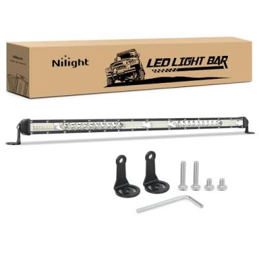 Imagem de Nilight Barra de luz LED fina 52 polegadas 52 LED combo de holofote de holofote de neblina luz de condução luz de trabalho lâmpada de para-choque de teto luz off-road para caminhões 4x4 SUV, ATV UTV