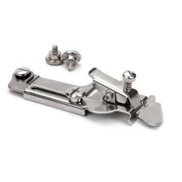 Imagem de Guia de costura magnética multifuncional com 2 parafusos de substituição, guia de borda de bainha de aço inoxidável para máquina de costura, acessórios de calcador para costura industrial e doméstica