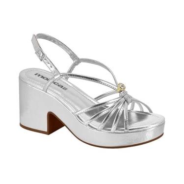 Imagem de Sandália Feminina Moleca Anabela Plataforma Tiras Salto Alto