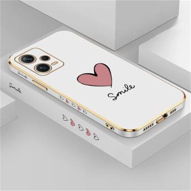 Imagem de Capa protetora de silicone galvanizado macio em formato de coração à prova de choque para Xiaomi Redmi Note 12 11 10 9S 8 7 9T 4 Pro MAX, branca, 162A, para Redmi NOTE 9T