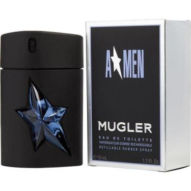 Imagem de Perfume Masculino Angel Thierry Mugler Eau De Toilette Spray Rubber Bottle Refillable 50 Ml