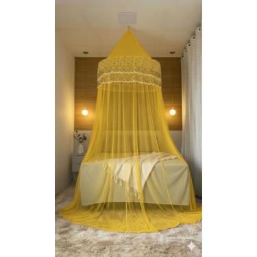 Imagem de Mosquiteiro Indiano de Teto Casal Gigante Box/Queen/King sem Abertura 