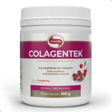 Imagem de Colagentek Colágeno Pele Cabelo e Unha 300g Vitafor, Cranberry