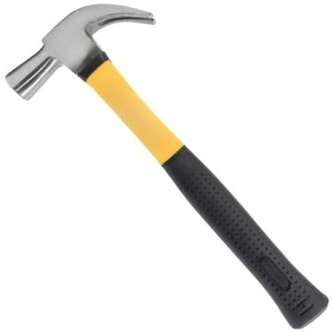 Imagem de Martelo Unha Cabeça Cabo Emborrachado Fibra Portátil Aço