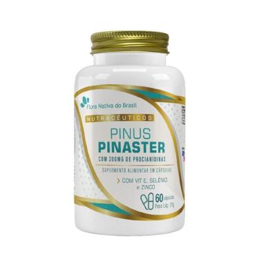 Imagem de Pinus Pinaster Com Procianidinas 200mg + Vitamina E + Selênio + Zinco 60 Cápsulas-Unissex