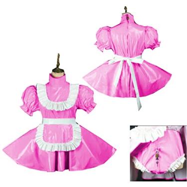 Imagem de Vestidos de empregada plus size estilo Sissy Dress Locable Sweet Dress Costume, rosa, GG