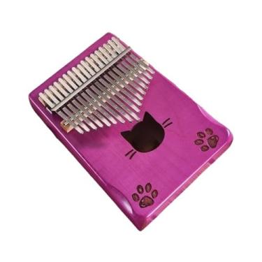 Imagem de Piano de polegar 17 teclas kalimba piano de dedo iniciante instrumento de jogo portátil kalimba profissional