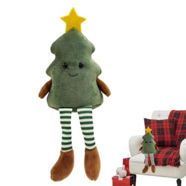 Imagem de Árvore de Natal de brinquedo | Almofada macia para árvore de Natal - Brinquedos de pelúcia fofos com pernas longas - para crianças, meninas, sessão de fotos de Páscoa, hora de dormir, viagem, carro