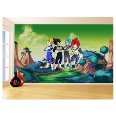Imagem de Papel De Parede Dragon Ball Goku Vegeta Anime 3,5M Dbz308 - Você Decor