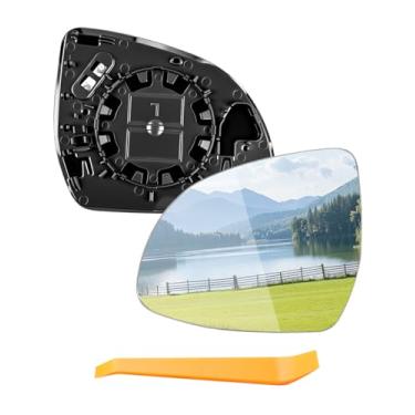 Imagem de Espelho aquecido do lado esquerdo do motorista adequado para BMW X3 G01 F25 X4 G02 X5 G05 F15 X6 G06 F16 X7 G07 2014-2024, vidro espelhado com placa de suporte