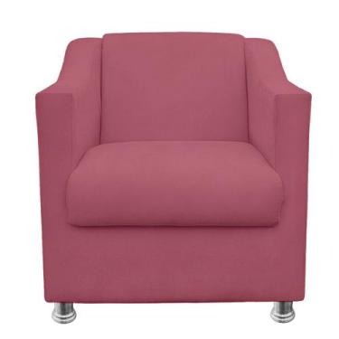 Imagem de Poltrona Gabi para Sala e Quarto Suede - LH Decor - Los Hermanos Decor