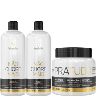 Imagem de Kit Borabella Não Chore 2x1 Litro + Máscara Pratudo 1kg