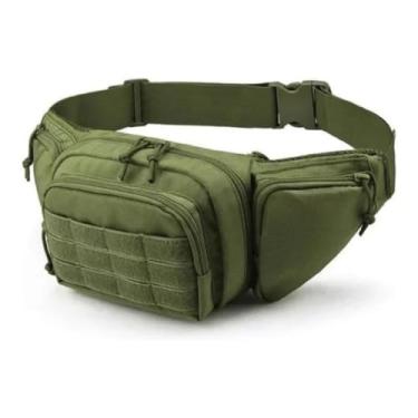 Imagem de Pochete Bolsa Tática Militar – Saque Rápido, Compacta, Impermeável e Reforçada, Ideal para Atividades ao Ar Livre(Verde)