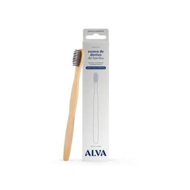 Imagem de Escova de Dentes Bamboo Adulto Cerdas Super Finas Alva - Alva Personal