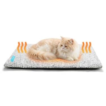 Imagem de Tapete Pet Térmico Autoaquecível para Cães e Gatos Pelúcia Flanela 50x40cm Duke & Dixie Cama Colchonete Silencioso e Lavável