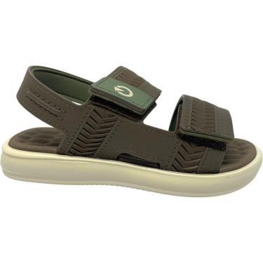 Imagem de Sandália Infantil Menino Papete Casual Dia a Dia Passeio Escola Ultra Conforto Cartago 12550-Masculino