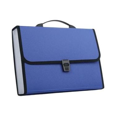 Imagem de Pasta A4 Sanfonada De Grande Capacidade Com Alça, Organizador De Docum