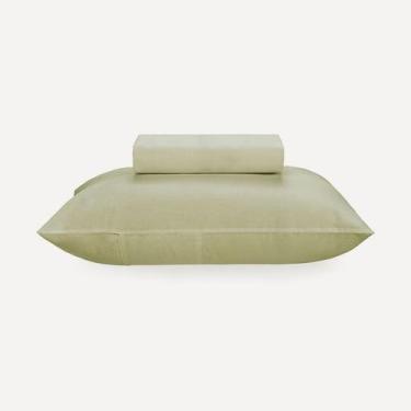 Imagem de Jogo de Cama Solteiro King 2 Peças Karsten Matiza Verde Chá