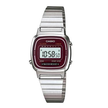 Imagem de Relógio Casio Feminino Ref:La670wa-4df Vintage Prateado