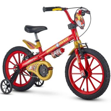 Imagem de Bicicleta Infantil Aro 16 Nathor Homem de Ferro Rodinha Masculina-Masculino