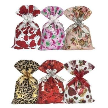 Imagem de Sacos de presente BOPP Pérola 30X44cm 50un Aliança - Embalagens Alianç