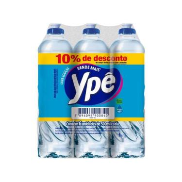 Imagem de Detergente Líquido Ypê Clear - 500ml 6 Unidades