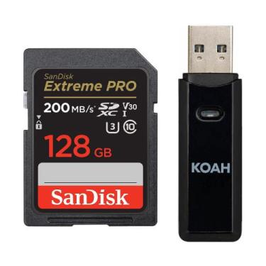 Imagem de Cartão de Memória SanDisk Extreme PRO SDXC UHS-I 128 GB - C10, U3, V30
