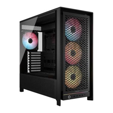 Imagem de Gabinete Gamer Corsair 5000D RS ARGB, Mid Tower, 4x FANs, Preto - CC-9011309-WW-Unissex