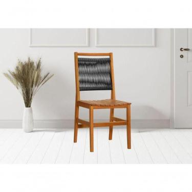 Imagem de Kit 4 Cadeiras Rebeca Madeira Macica Eucalipto Enc Corda Nautica Cor:p