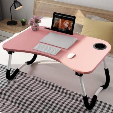 Imagem de Mesa notebook dobravel home office bandeja sofa cama multiuso suporte 