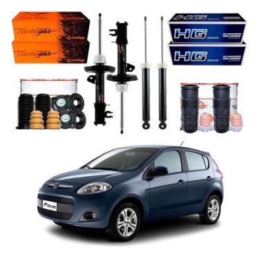 Imagem de Kit Amortecedor Dianteiro Traseiro Palio 1.0 2011 A 2017 - Nakata