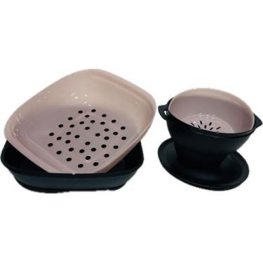 Imagem de Tupperware Kit 2 Peças Cesto E Serve E Conserva Allegra Algodão Doce, 